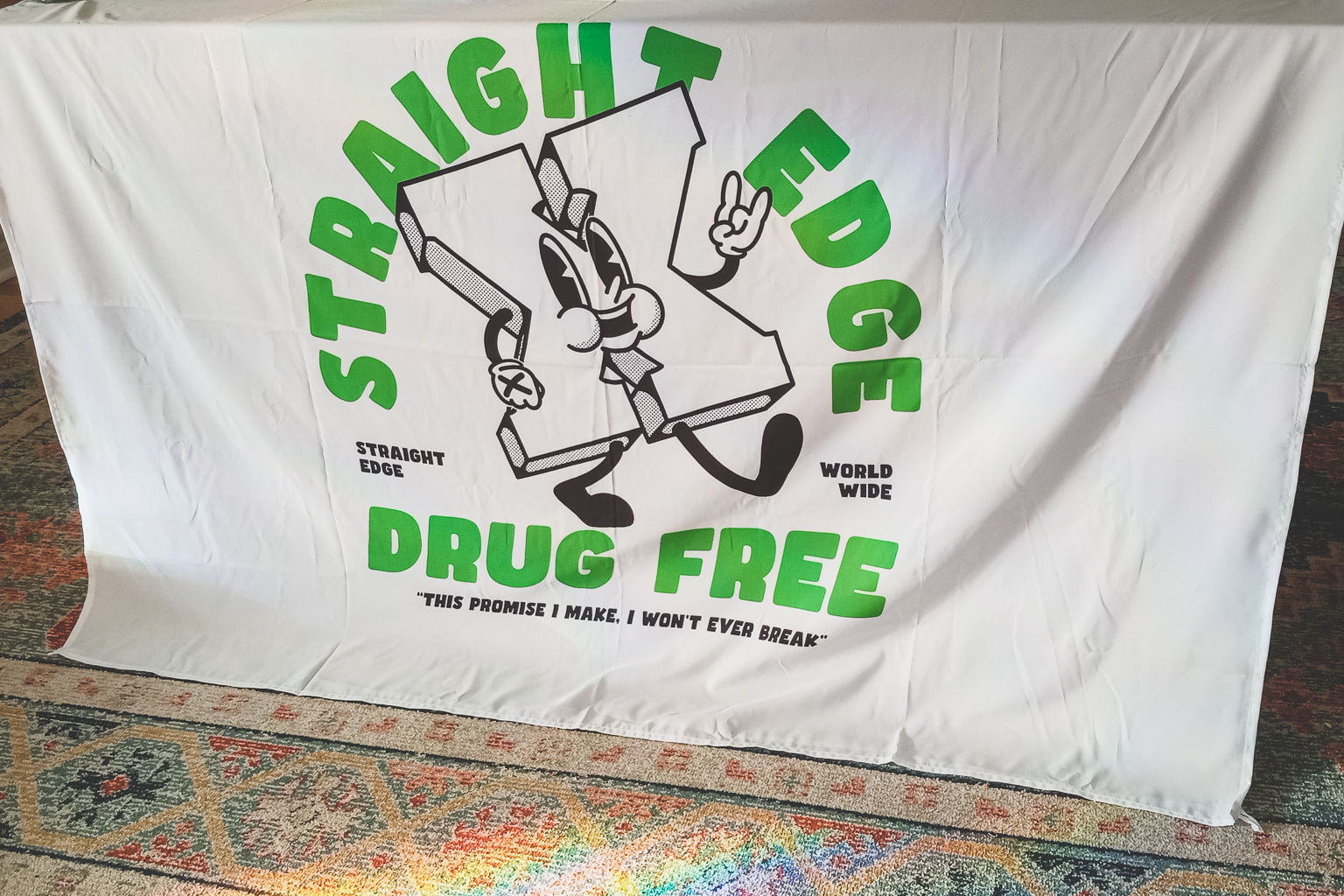 Straight Edge Man Drug Free banner by STRAIGHTEDGEWORLDWIDE