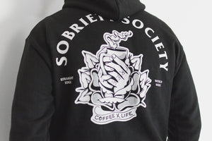 Sobriety Society black Straight Edge hoodies by STRAIGHTEDGEWORLDWIDE