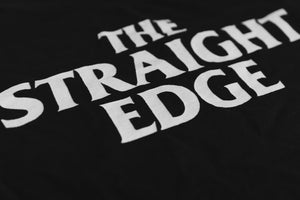 The Straight Edge Black t-shirt logo by STRAIGHTEDGEWORLDWIDE