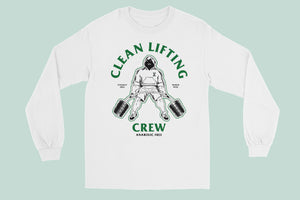 Clean Lifting Crew Long Sleeve Tee