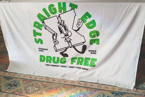 Straight Edge Man Drug Free banner by STRAIGHTEDGEWORLDWIDE