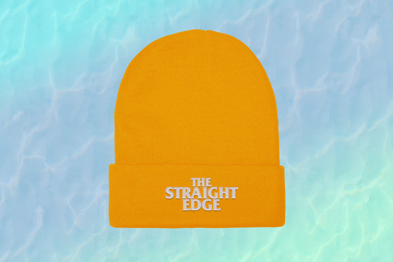 The Straight Edge Beanie in Gold