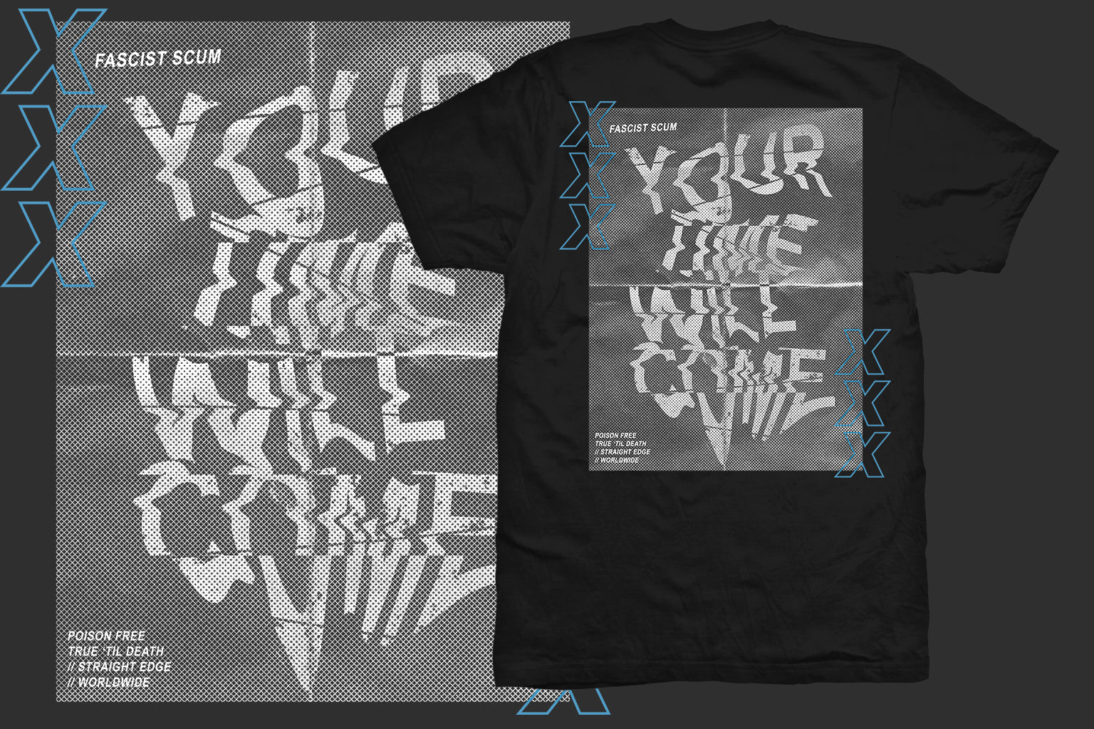 Your Time Will Come Straight Edge Tee in Black