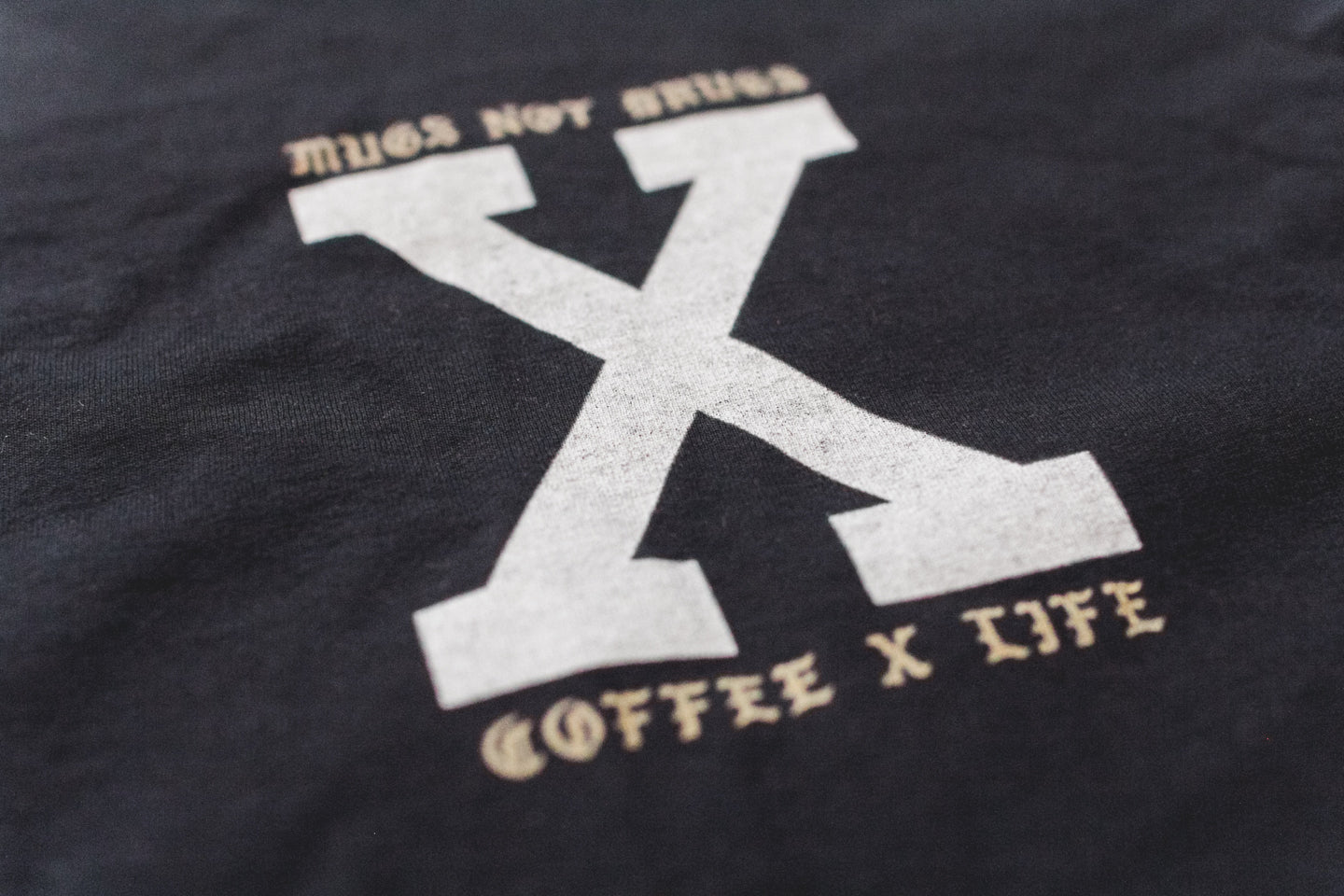 Coffee x Life black long sleeve tee tshirt by STRAIGHTEDGEWORLDWIDE
