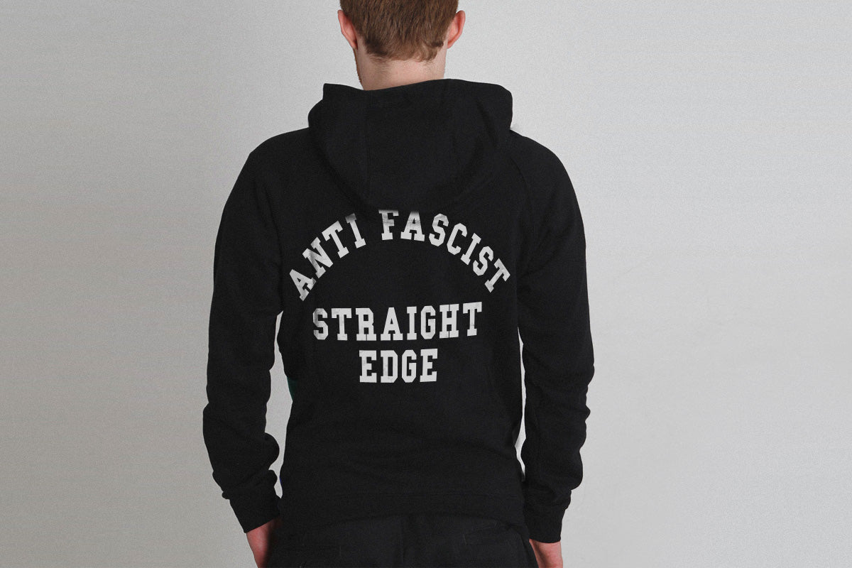 Anti Fascist Straight Edge Hoodie