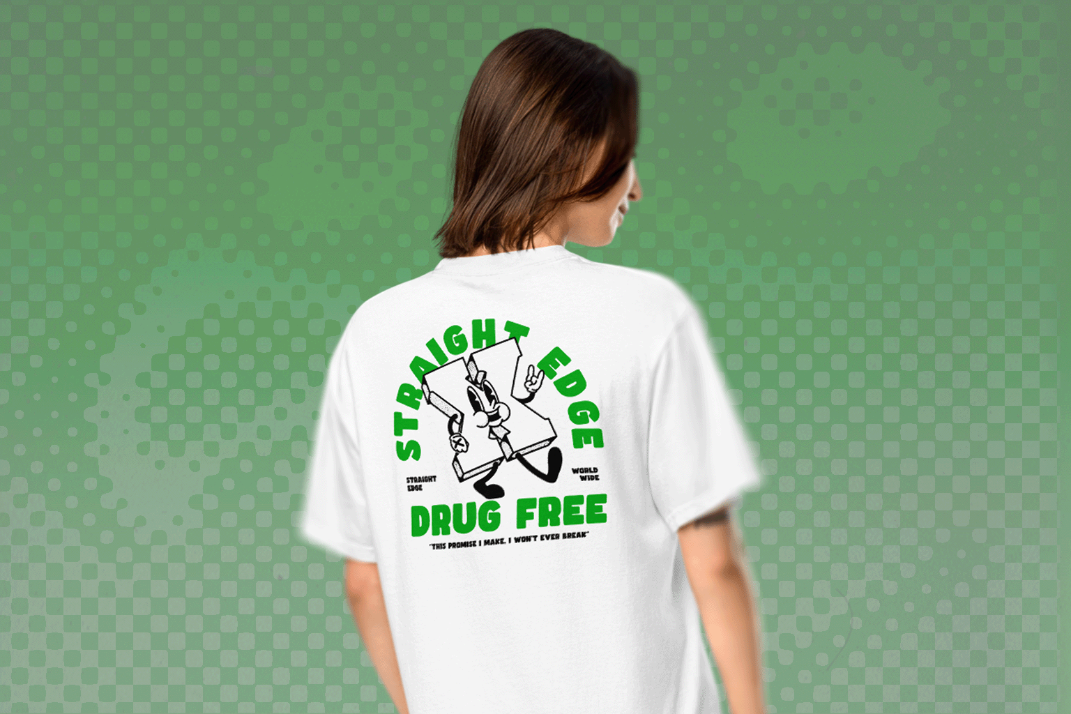 Ladies Straight Edge Man Tee – STRAIGHTEDGEWORLDWIDE
