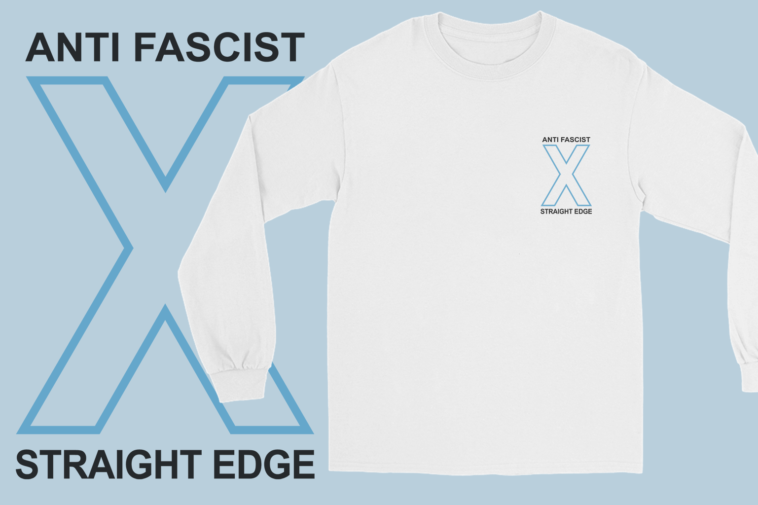 Your Time Will Come Straight Edge Long Sleeve Tee in White