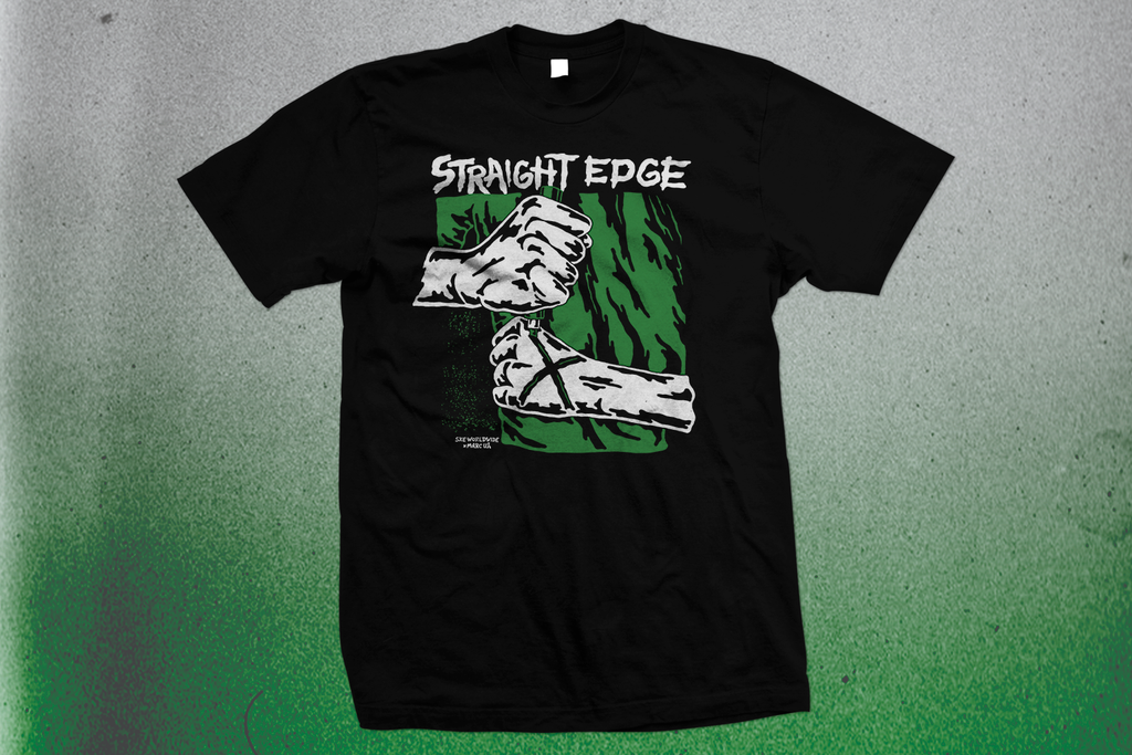Straight Edge X'ing Up Tshirt by STRAIGHTEDGEWORLDWIDE