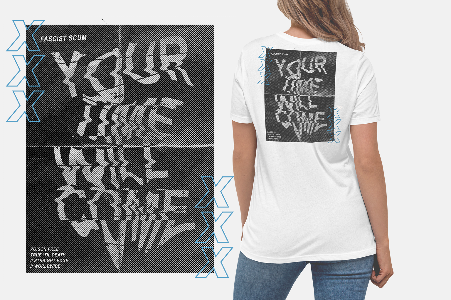 Ladies Your Time Will Come Straight Edge Tee in White