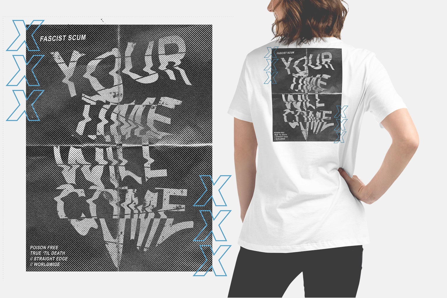 Ladies Your Time Will Come Straight Edge Tee in White