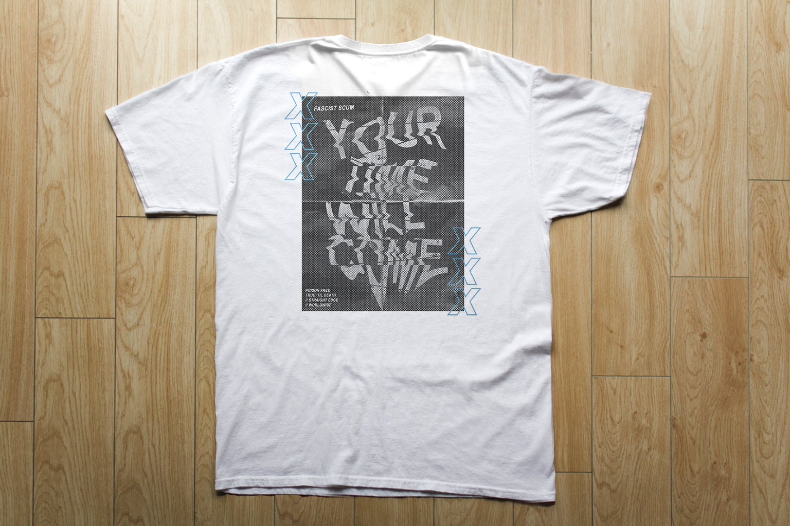 Your Time Will Come Straight Edge Tee in White