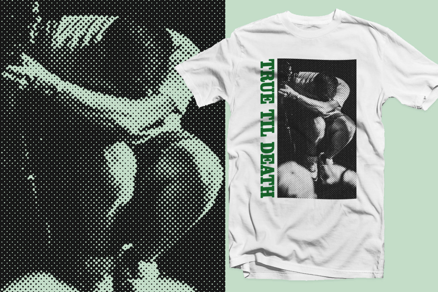 True Til Death Straight Edge tee in white by STRAIGHTEDGEWORLDWIDE