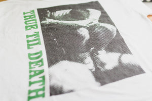 True Til Death Straight Edge tee in white by STRAIGHTEDGEWORLDWIDE