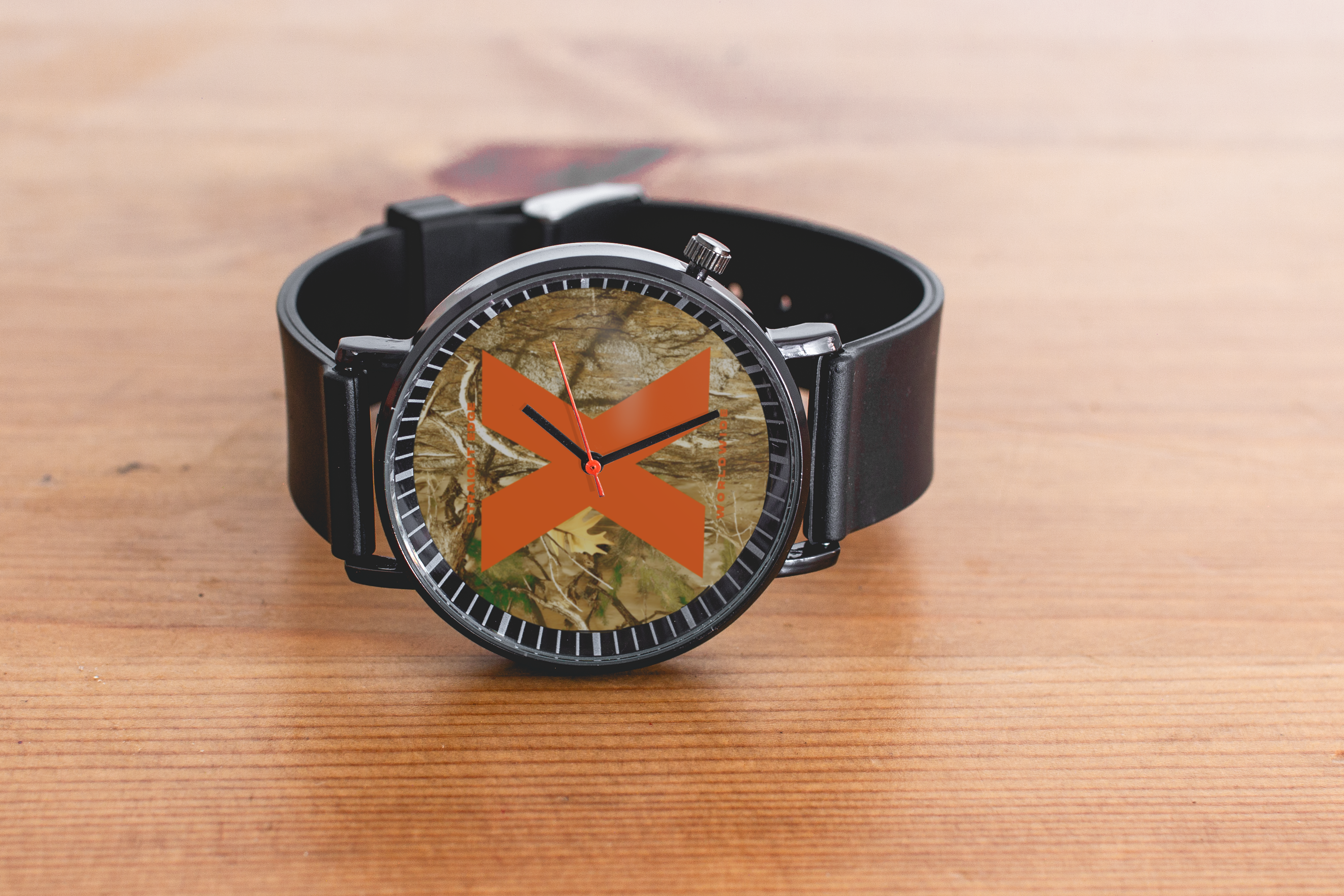 Straight Edge X Watch in Orange Blaze