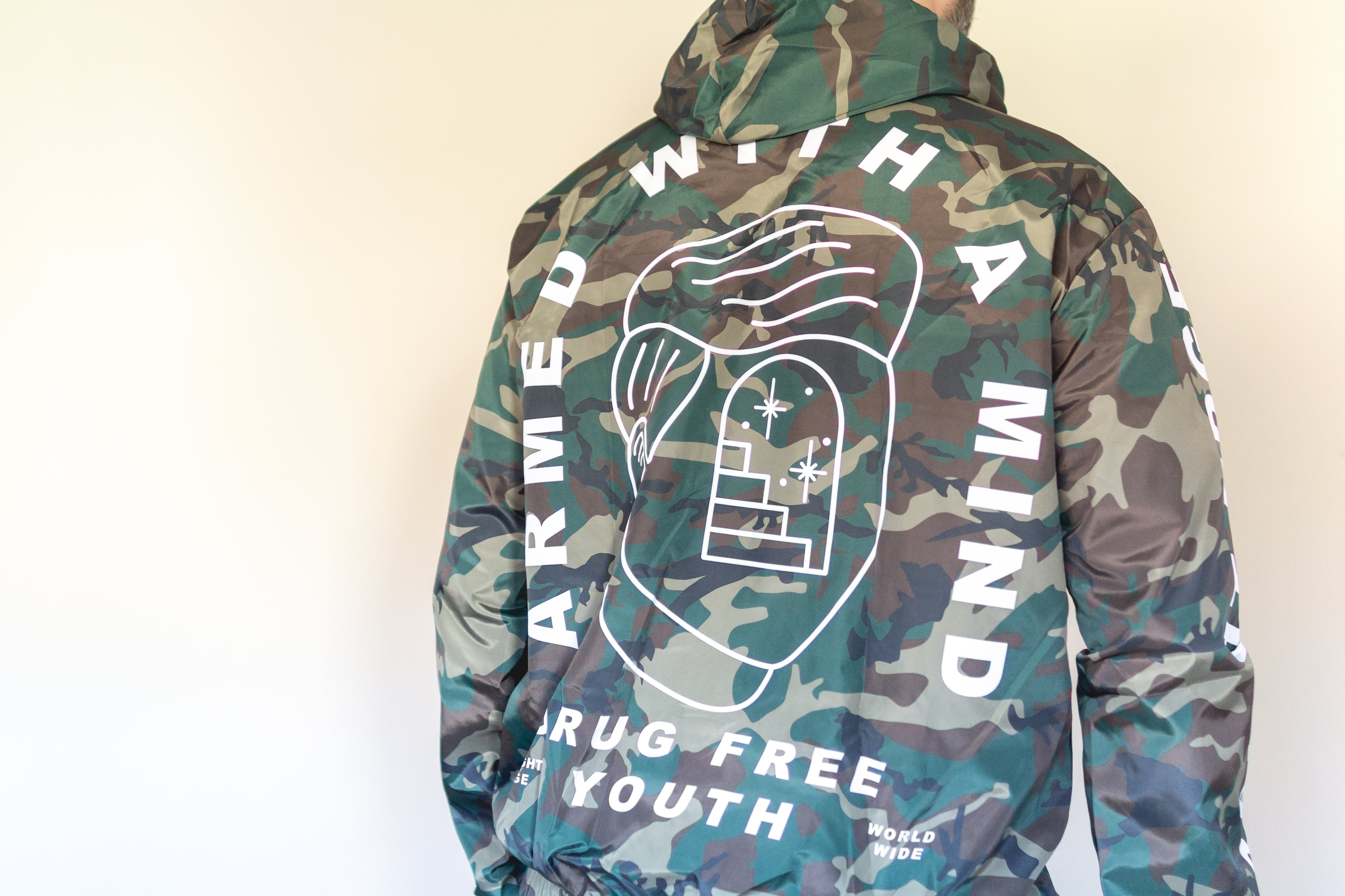 Armed With A Mind Straight Edge Windbreaker