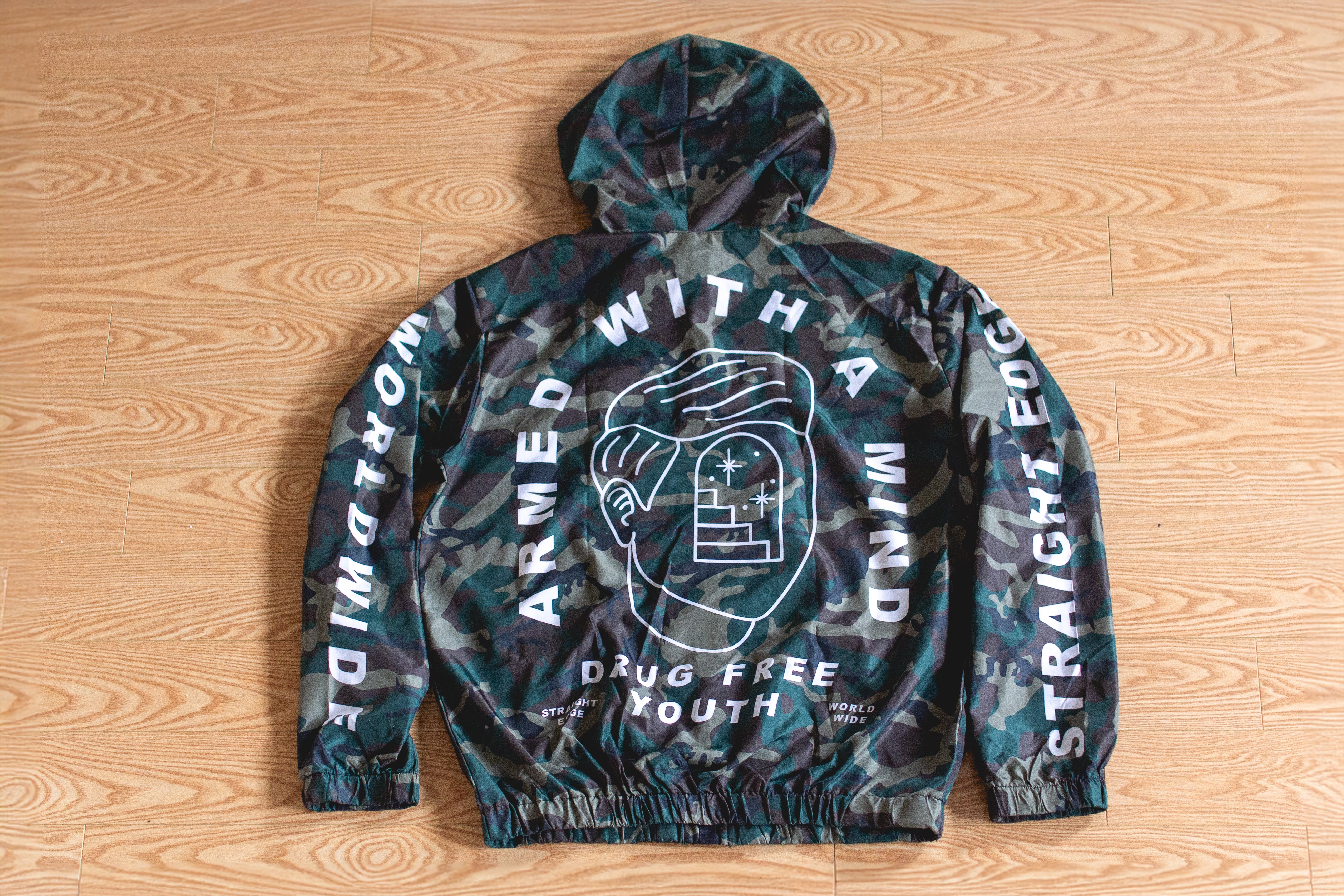 Armed With A Mind Straight Edge Windbreaker