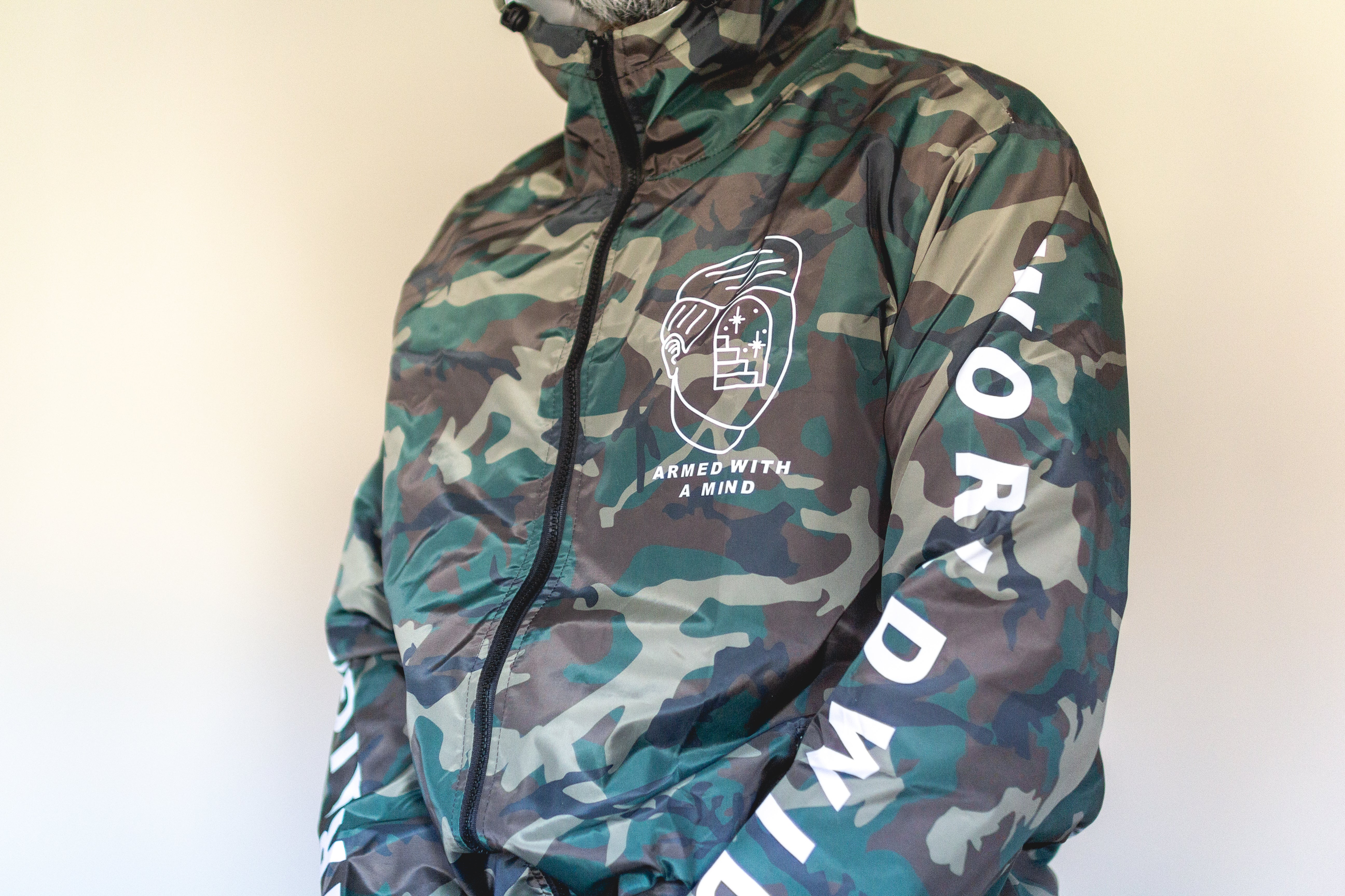 Armed With A Mind Straight Edge Windbreaker