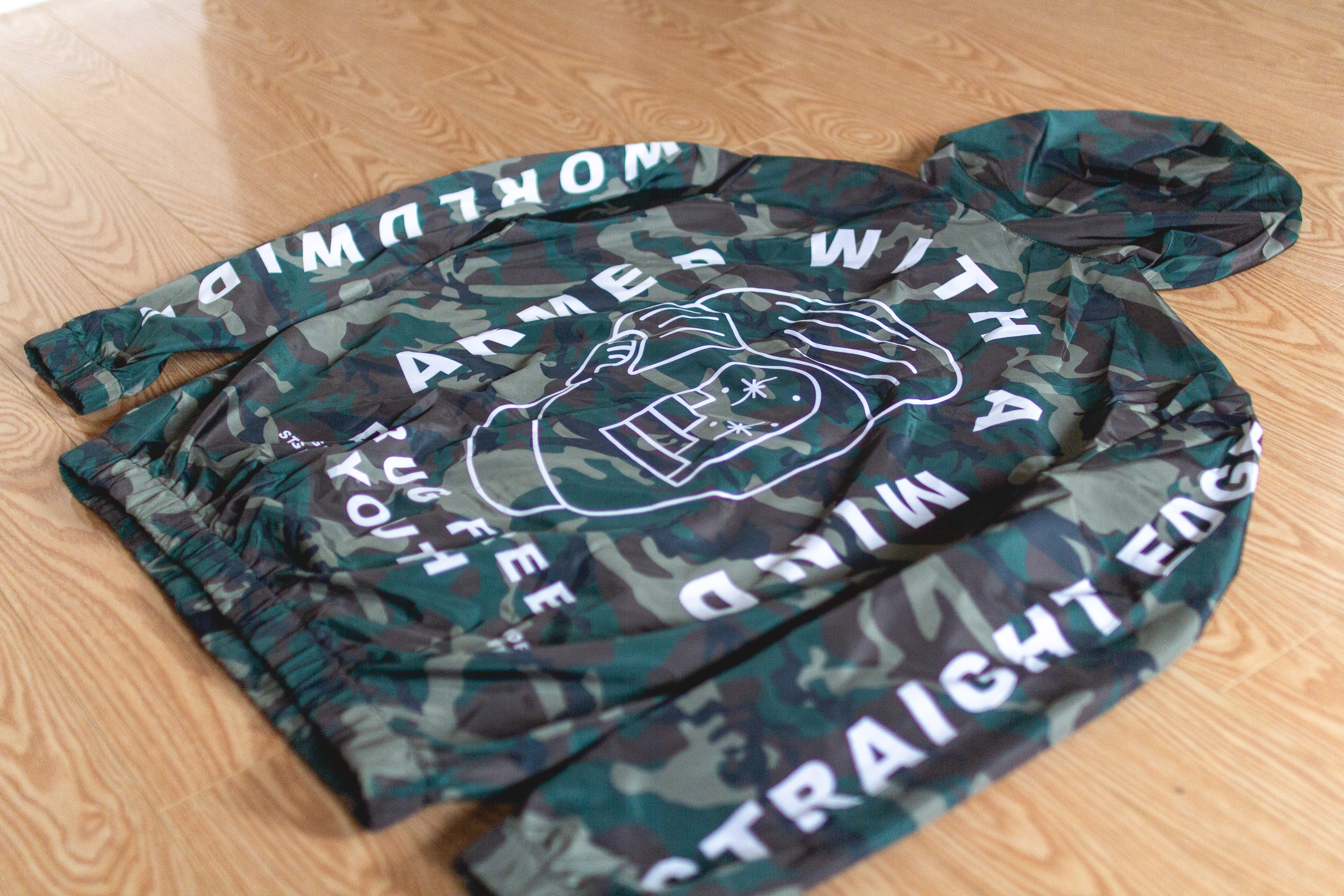 Armed With A Mind Straight Edge Windbreaker