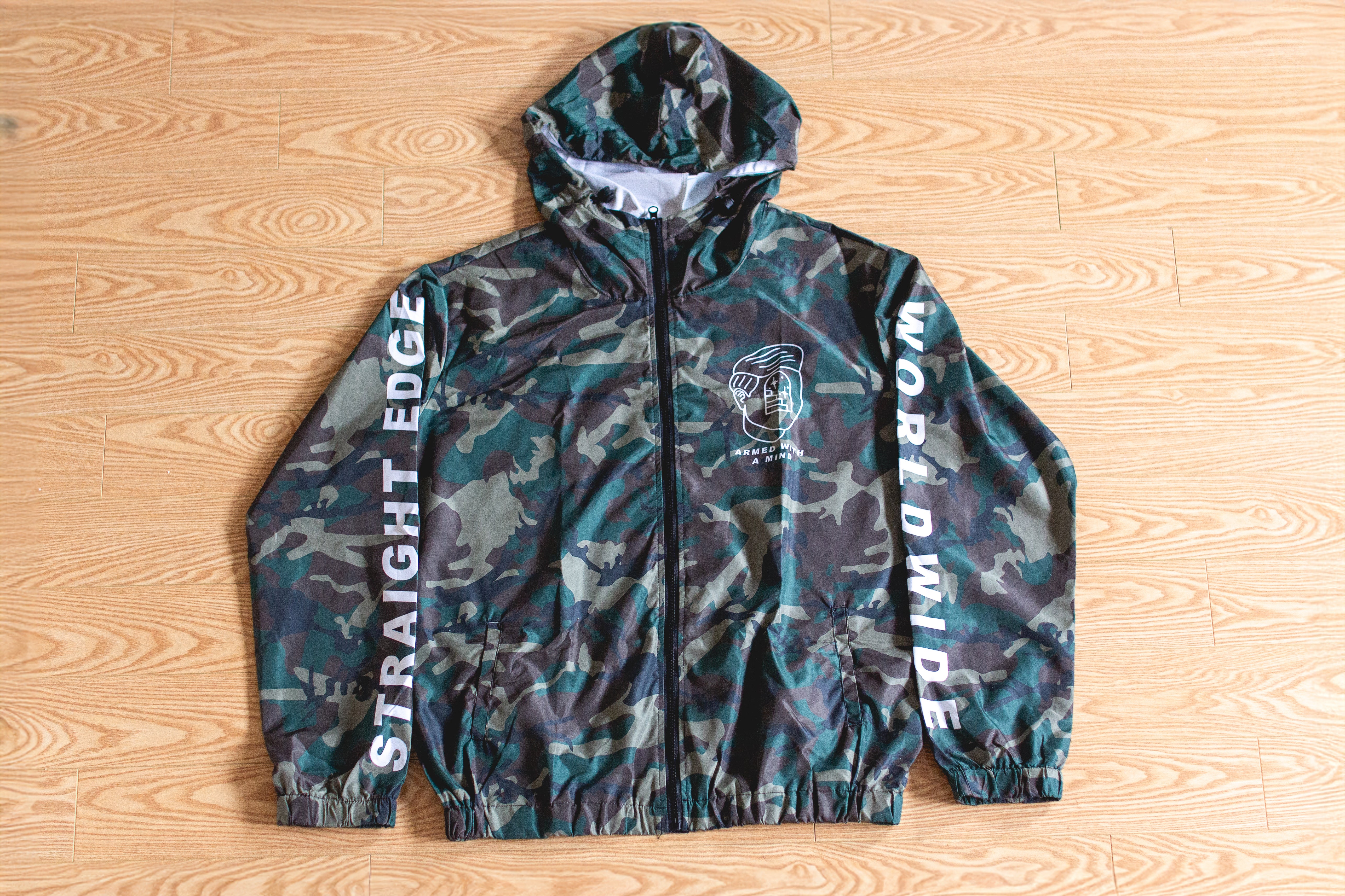 Armed With A Mind Straight Edge Windbreaker