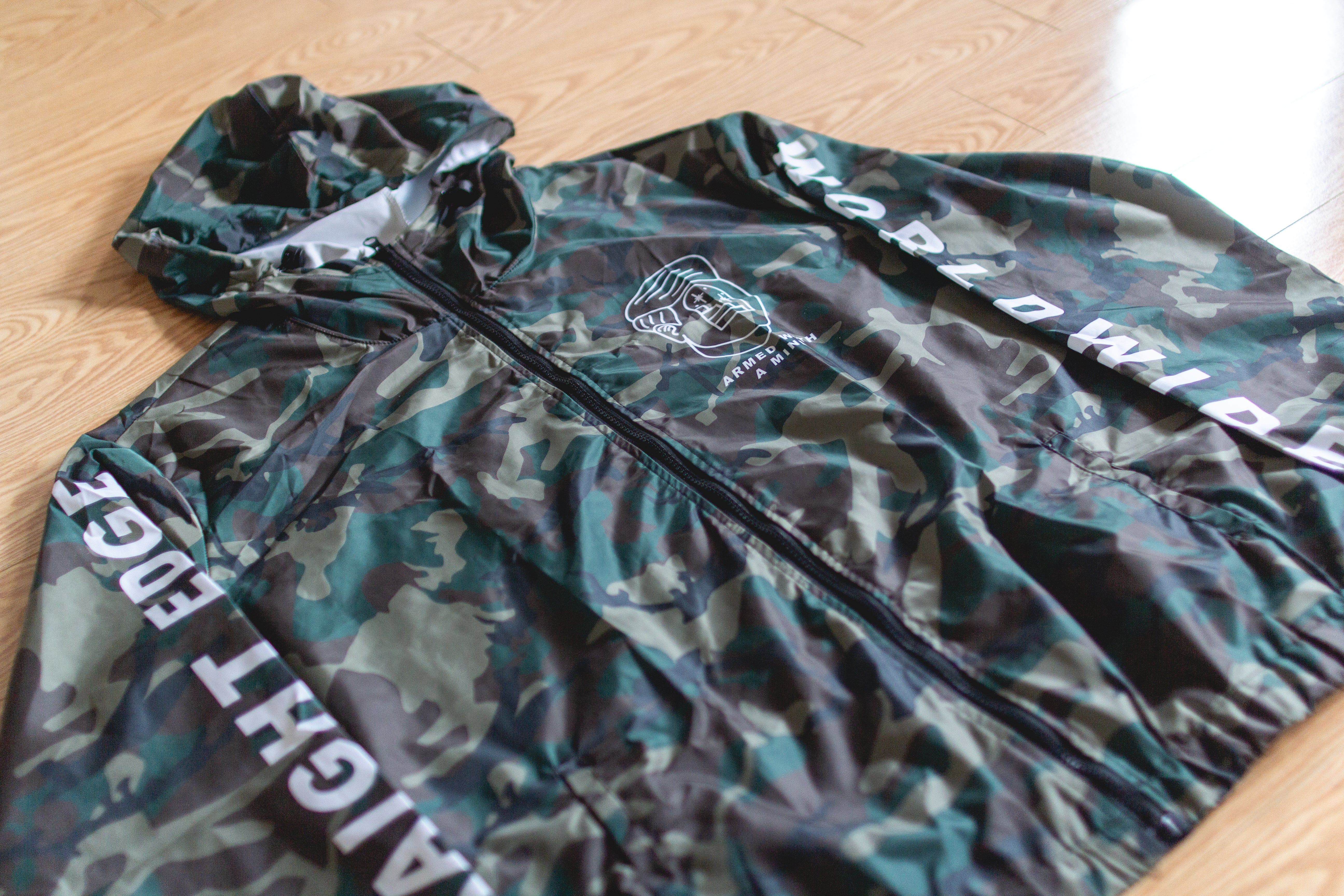 Armed With A Mind Straight Edge Windbreaker