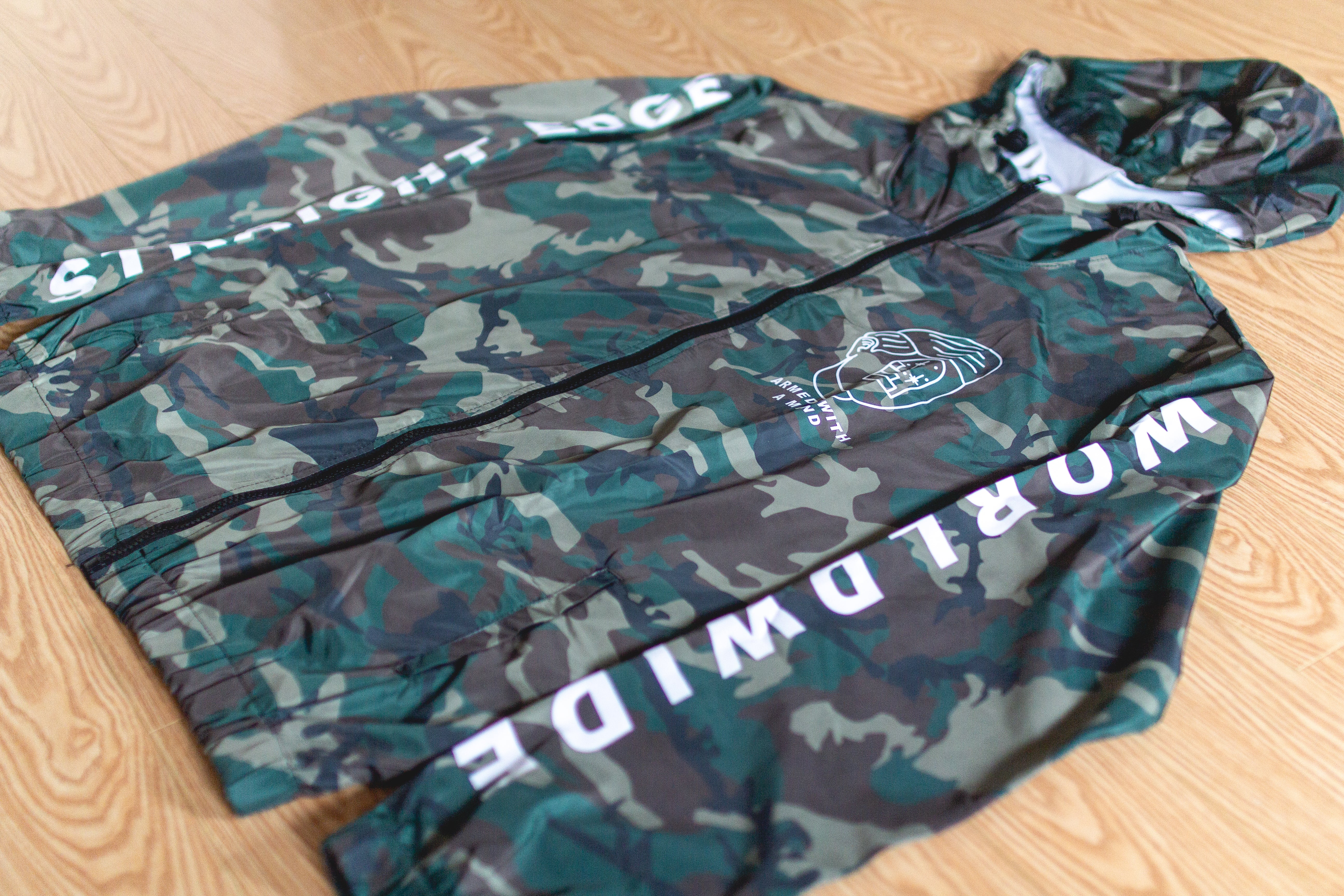 Armed With A Mind Straight Edge Windbreaker