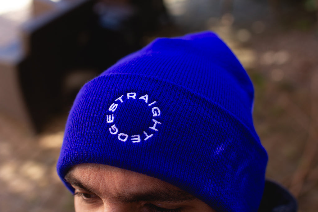 Straight Edge Beanie - Royal Blue
