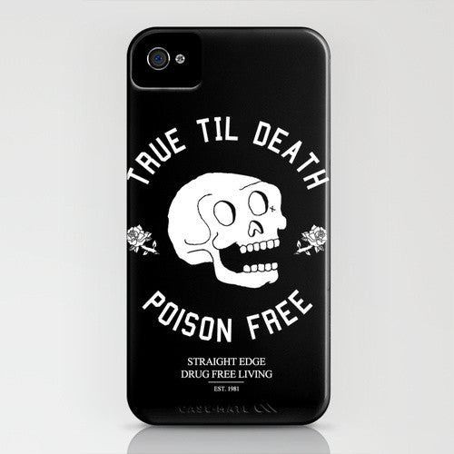 True Til Death Skull Phone Case