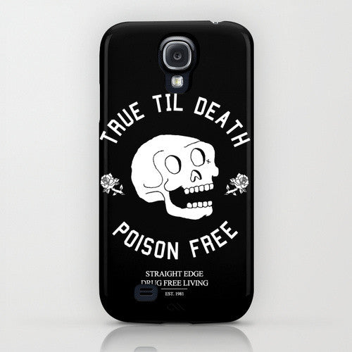 True Til Death Skull Phone Case