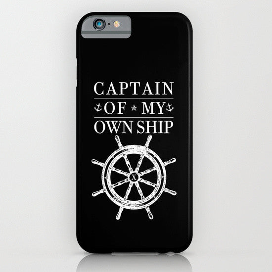 Captain of My Own Ship iPhone Case