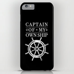 Captain of My Own Ship iPhone Case
