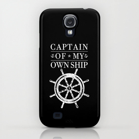 Captain of My Own Ship Phone Case by STRAIGHTEDGEWORLDWIDE
