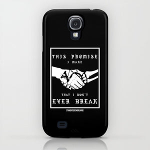 Straight Edge phone case in black by STRAIGHTEDGEWORLDWIDE