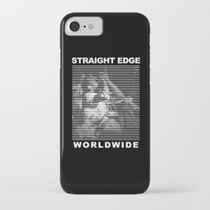 Straight Edge phone case in black by STRAIGHTEDGEWORLDWIDE
