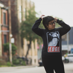 straight edge sweatshirt