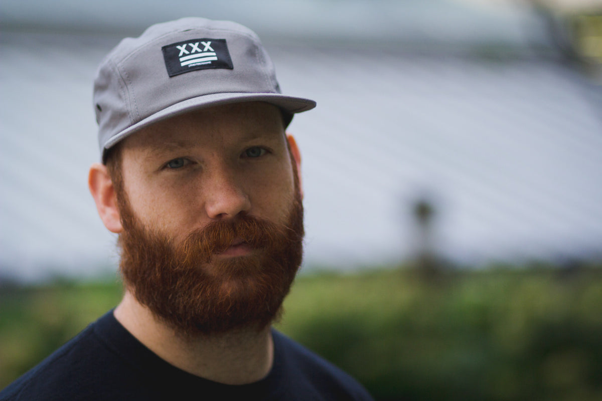 Straight Edge Flag 5Panel Hat in Gray STRAIGHTEDGEWORLDWIDE