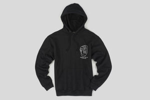 Armed With A Mind straight edge hoodie in black
