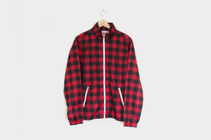 Backpatch Flannel Coaches Jacket