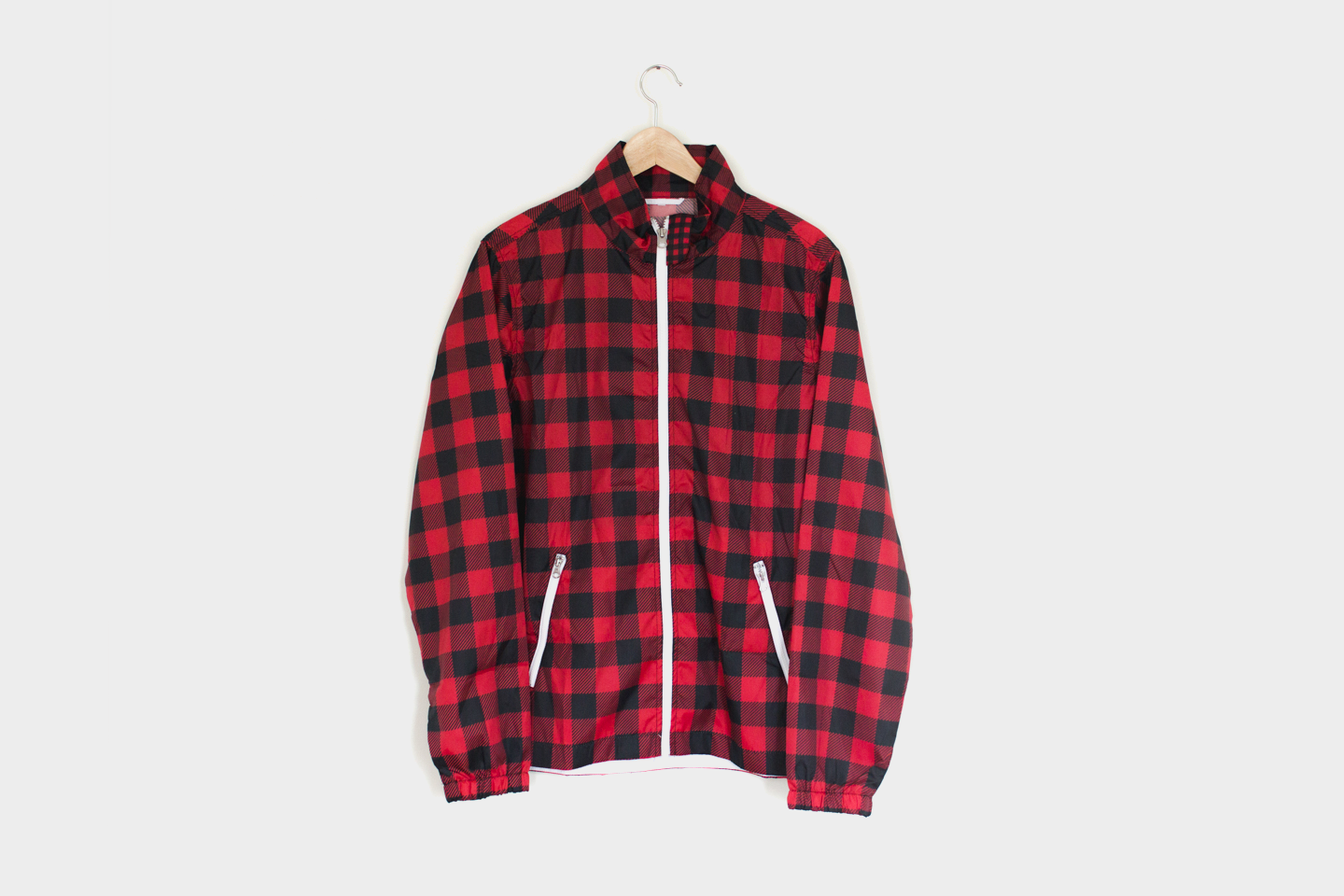 Ladies Backpatch Flannel Coaches Jacket