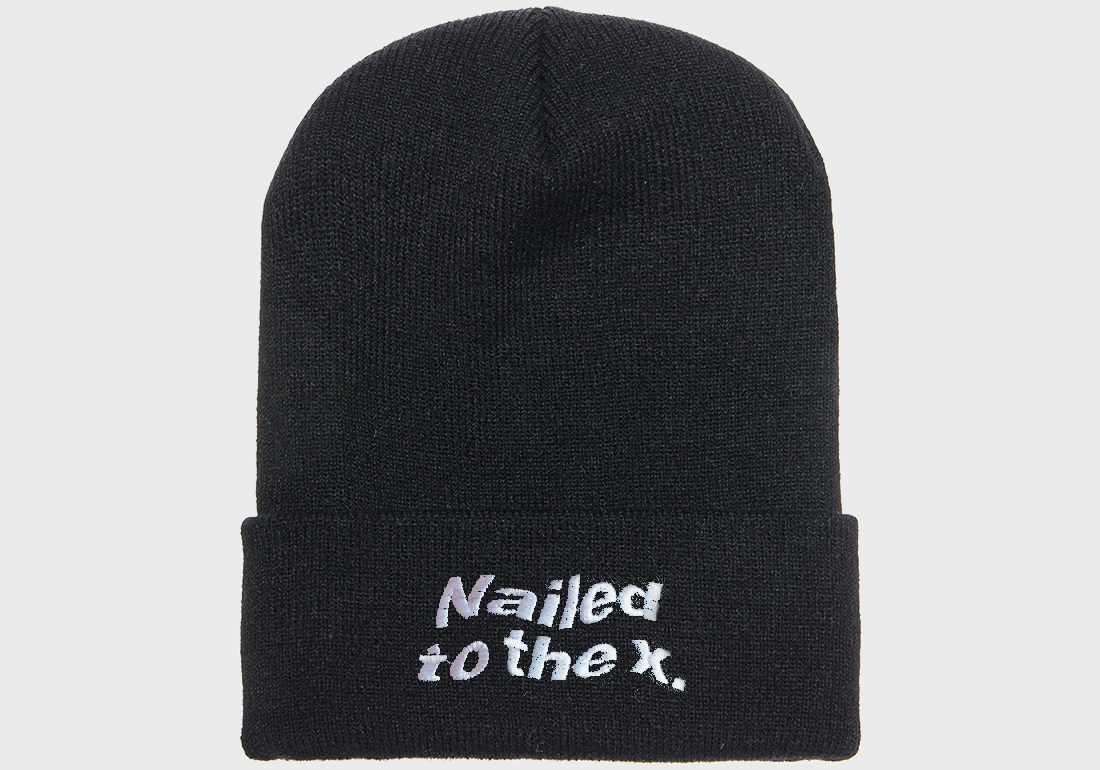 Nailed to the X Beanie in Black