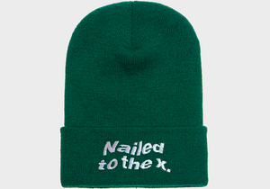 Nailed to the X Beanie in Spruce Green