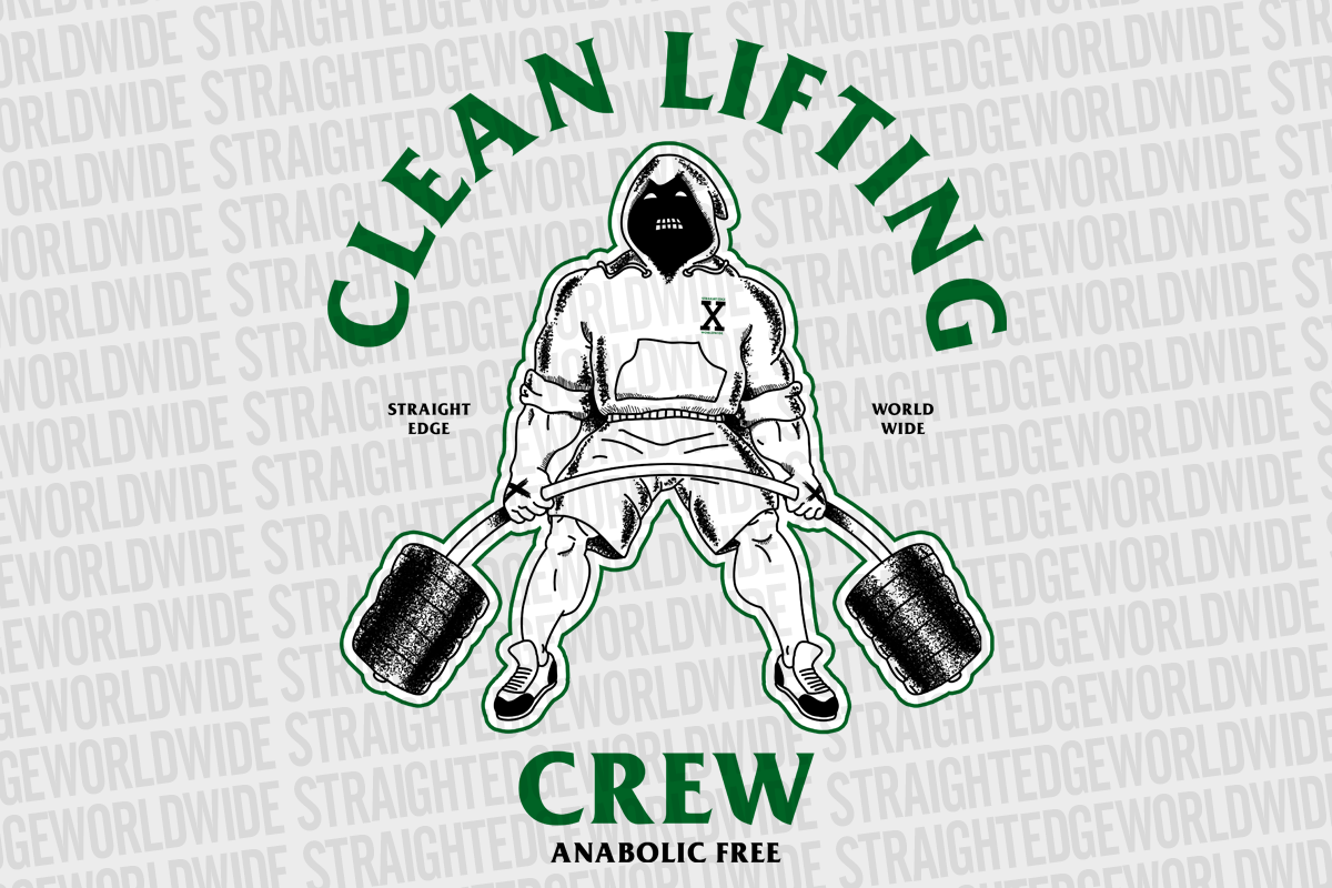 Clean Lifting Crew Anabolic Free Straight Edge tanktop tshirt by STRAIGHTEDGEWORLDWIDE