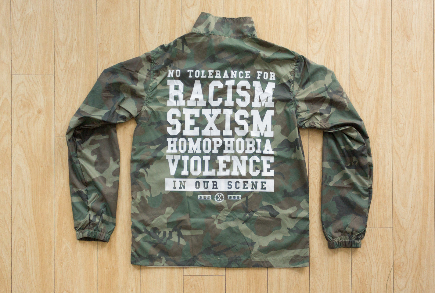 Anti Racist Camo Straight Edge Jacket
