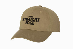 The Straight Edge strapback dad hat in khaki