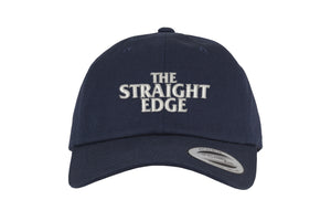 The Straight Edge strapback dad hat in navy