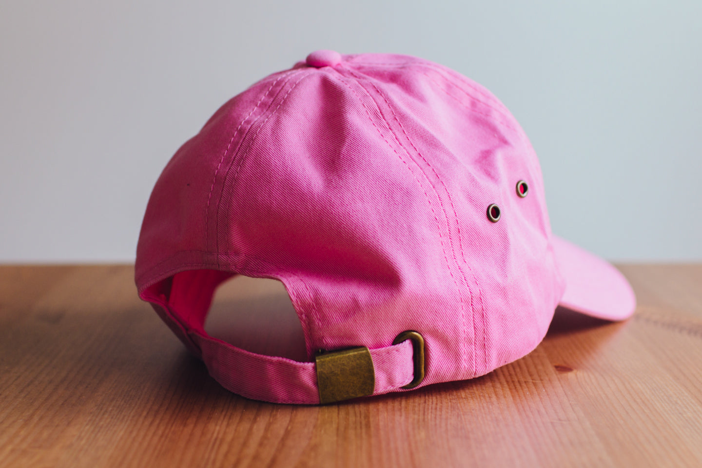 The Straight Edge Dad Hat in Pink