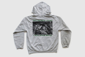 This Promise Crew Straight Edge hoodie in athletic heather sports gray by STRAIGHTEDGEWORLDWIDE