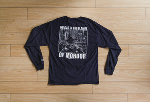 Middle Earth Crisis straight edge hardcore long sleeve tee tshirt in navy blue by STRAIGHTEDGEWORLDWIDE