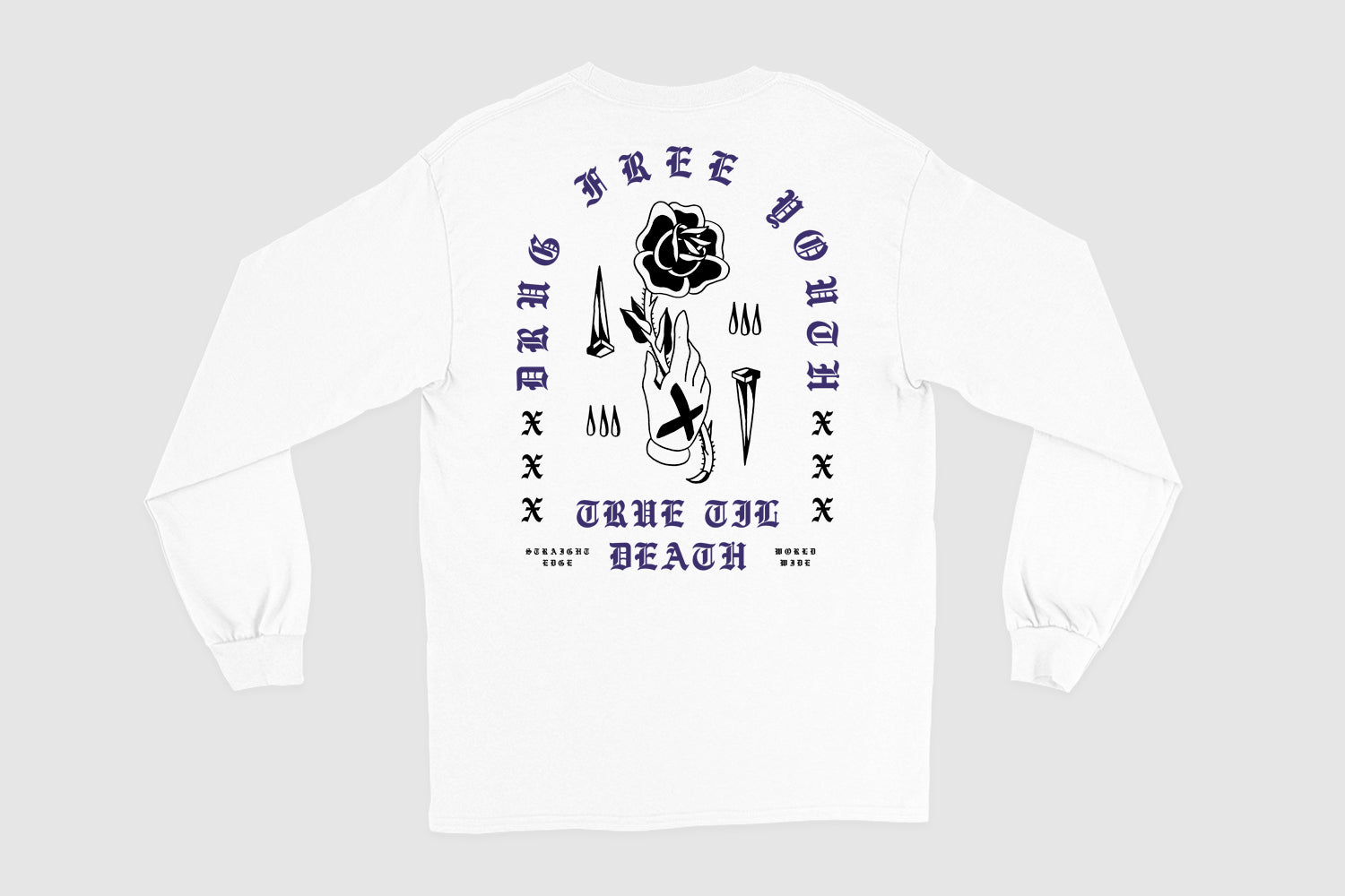 Rose In Hand Long Sleeve Tee