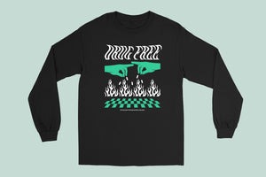 Drug Free Throw It In The Fire Long Sleeve Tee