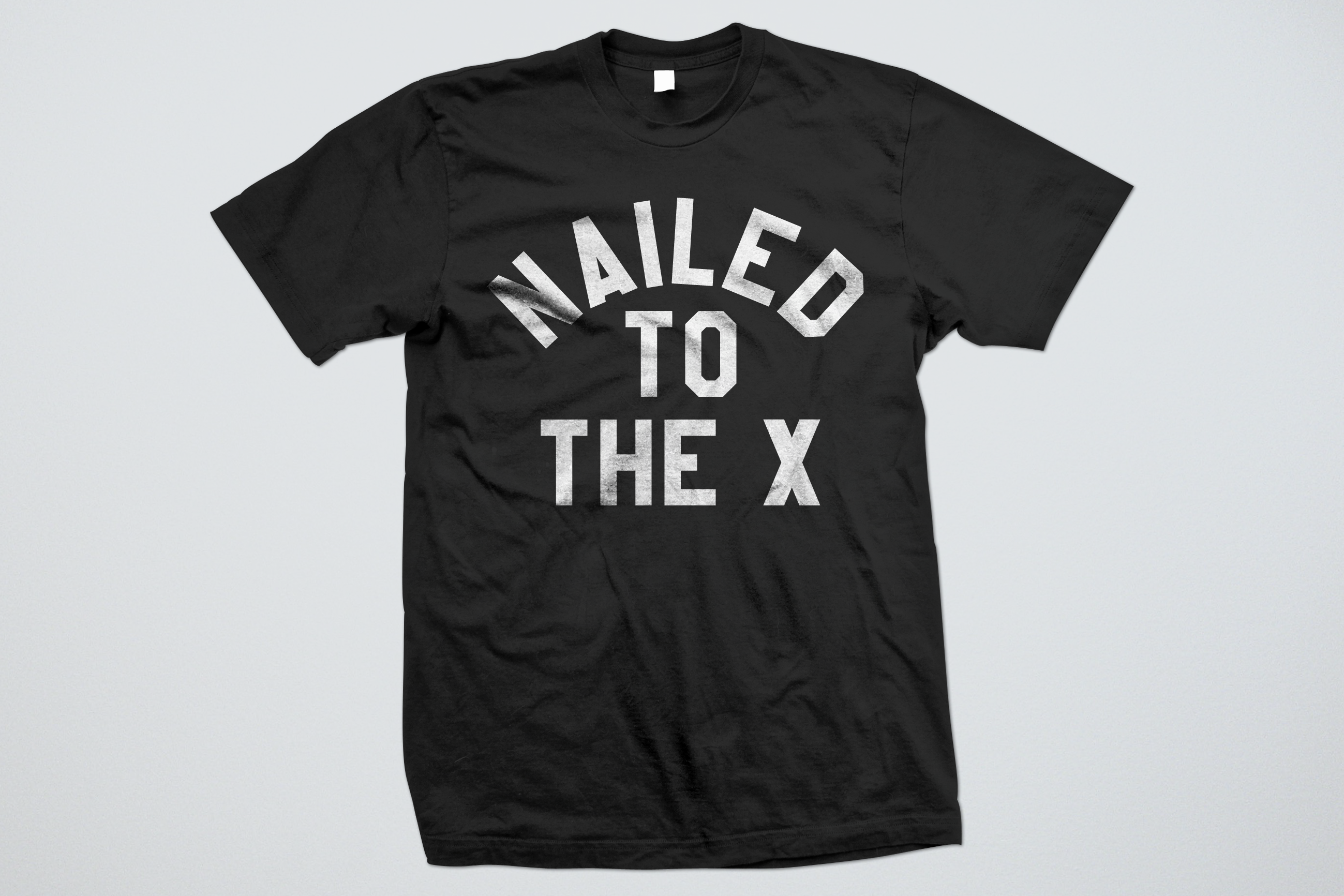 Nailed To The X Straight Edge Tshirt in black by STRAIGHTEDGEWORLDWIDE